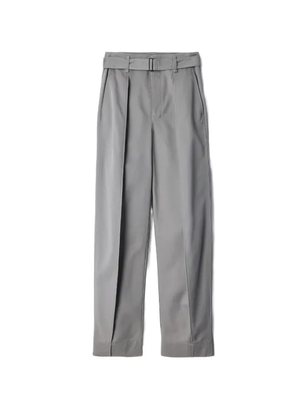 Lemaire Rounded Pants in Polycotton Twill in Grey