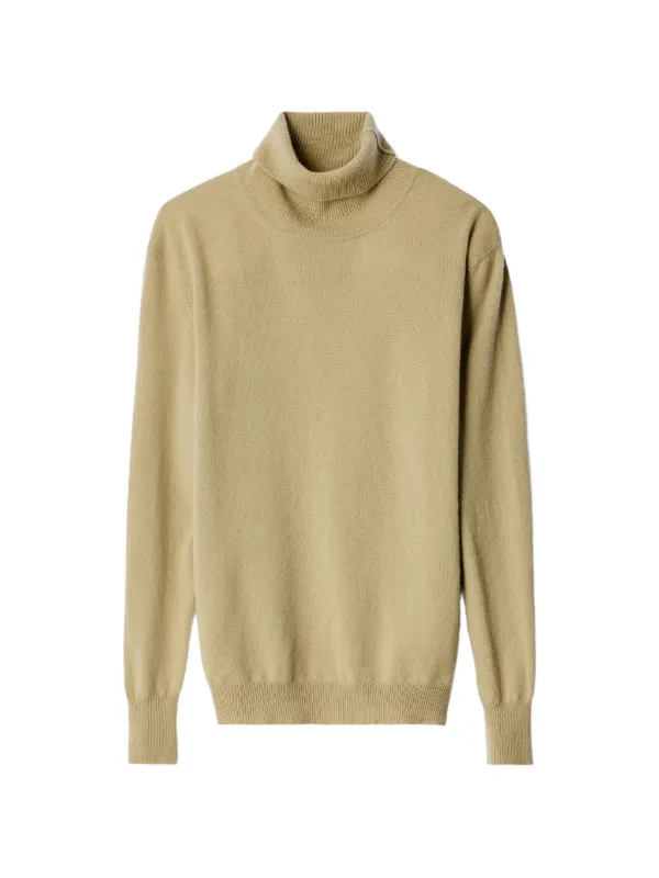 Lemaire Stand-collar Sweater in Cashmere in Green