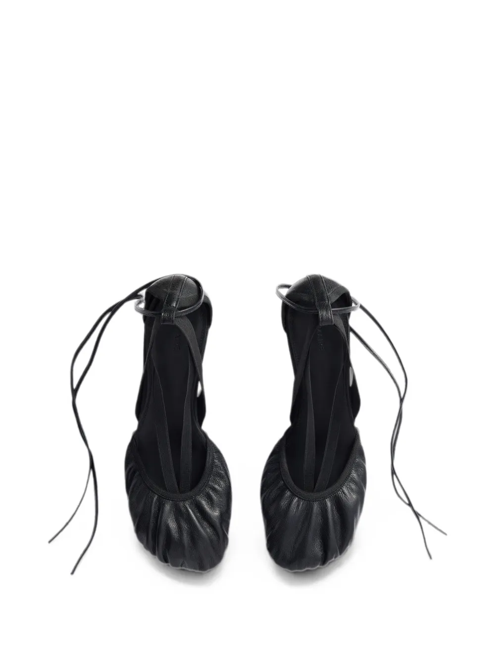 LEMAIRE 80mm pedille heeled ballerinas in goat leather Zwart