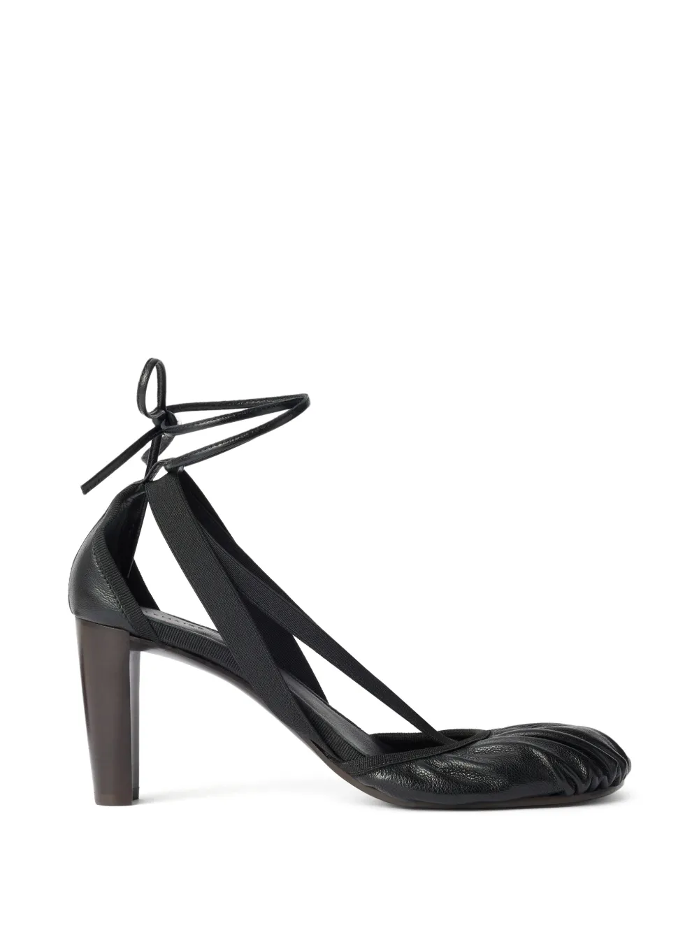 LEMAIRE 80mm pedille heeled ballerinas in goat leather Zwart