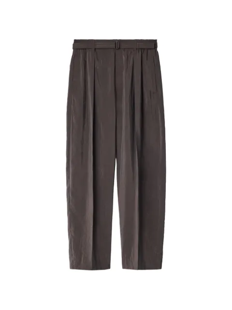 LEMAIRE pantalones holgados con cinturón de seda