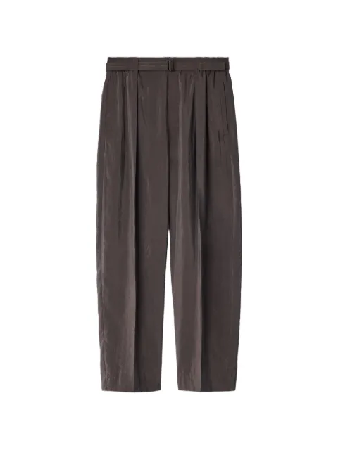 LEMAIRE belted relaxed pants in dry silk