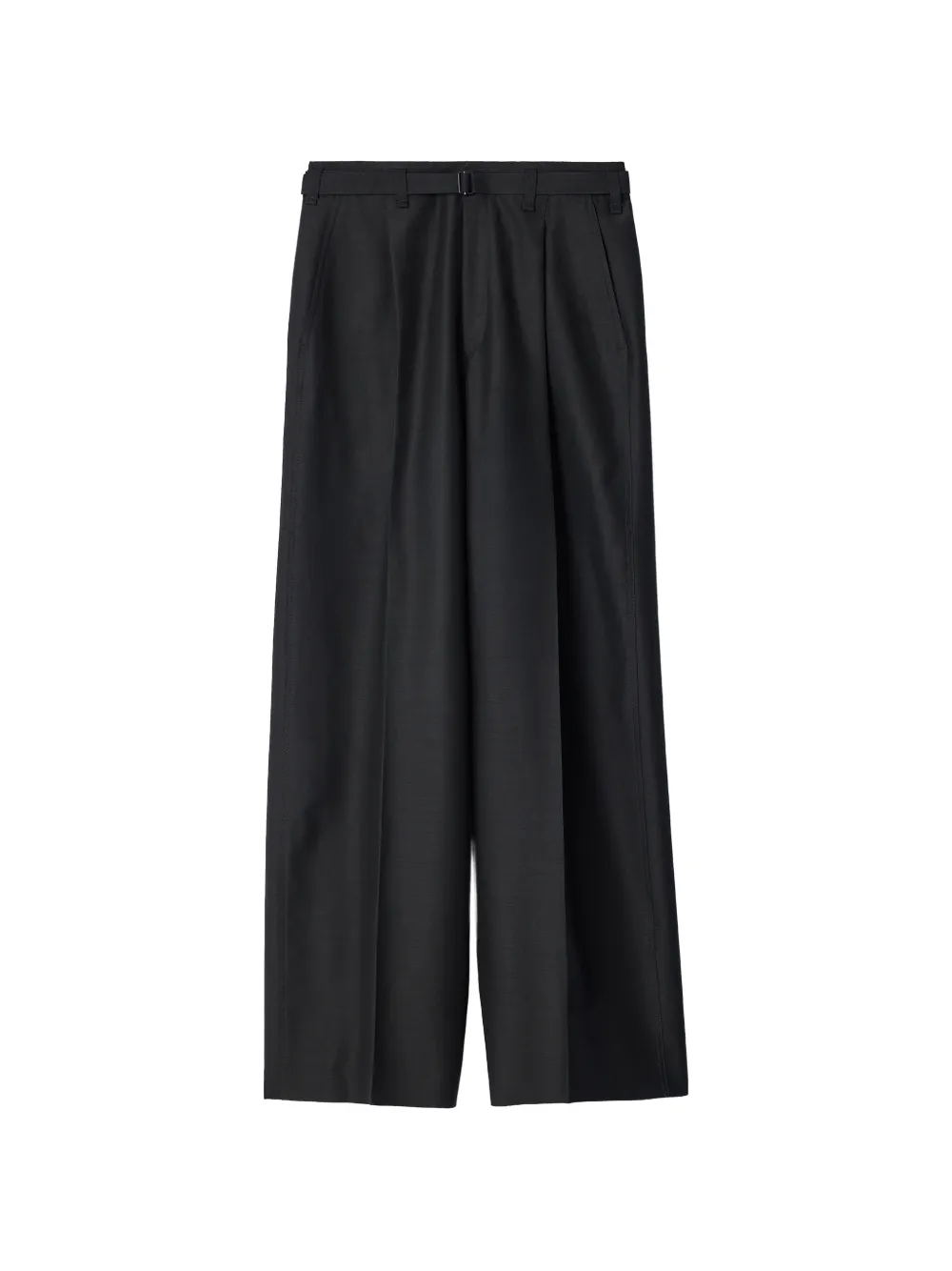 LEMAIRE pantalon ample plissé en laine et mohair - Noir LEMAIRE pantalon ample plissé en laine et mohair - Noir