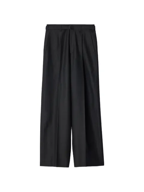 LEMAIRE wide pleated pants in wool and mohair cloth