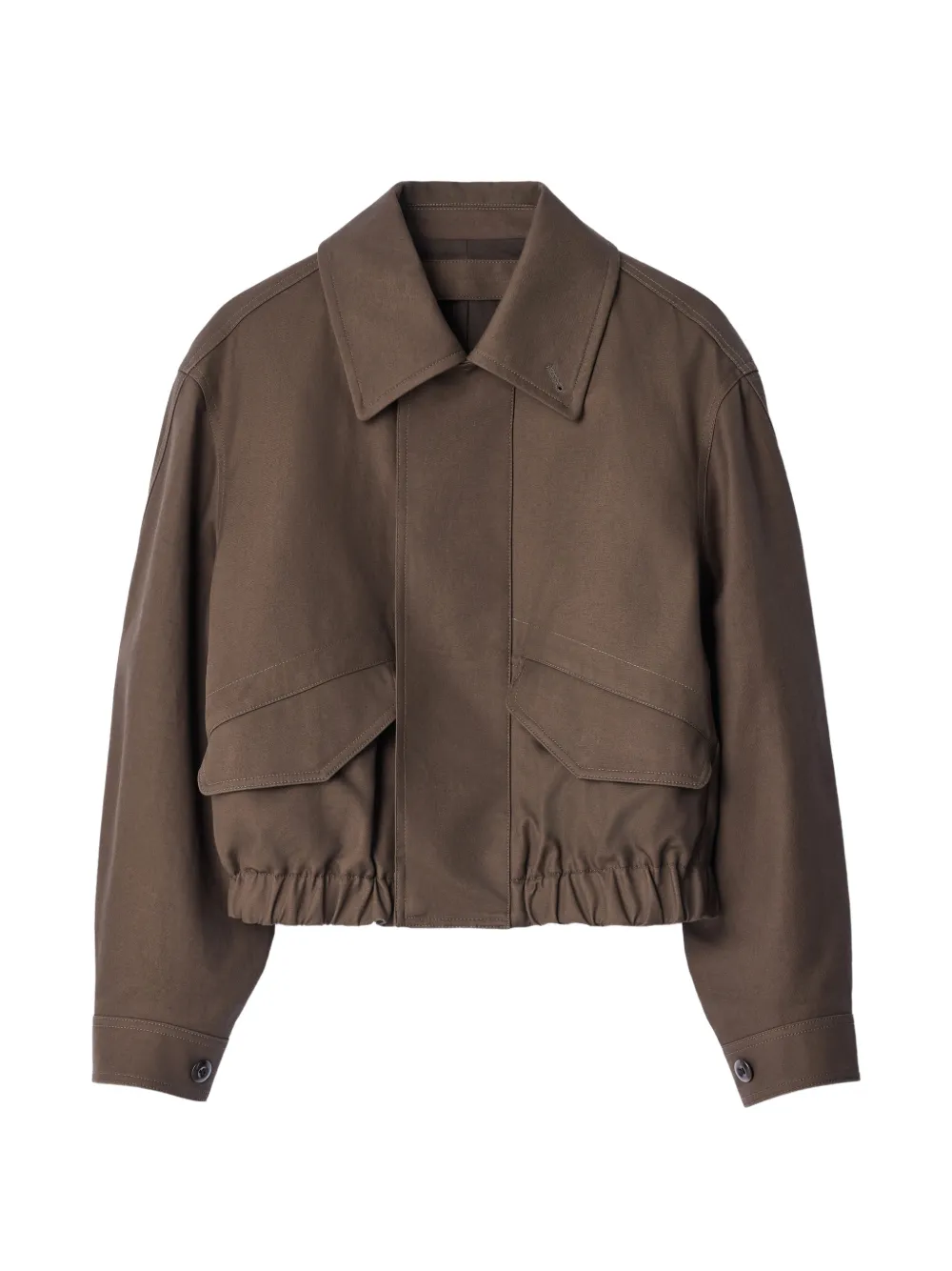 LEMAIRE veste courte en sergé de coton épais - Marron LEMAIRE veste courte en sergé de coton épais - Marron