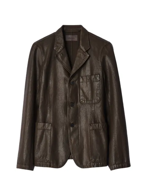 LEMAIRE workwear tailored jacket in coated broken twill