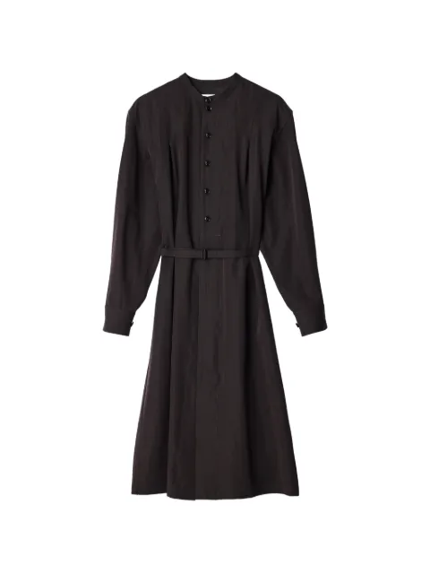 LEMAIRE belted dress in wool gabardine