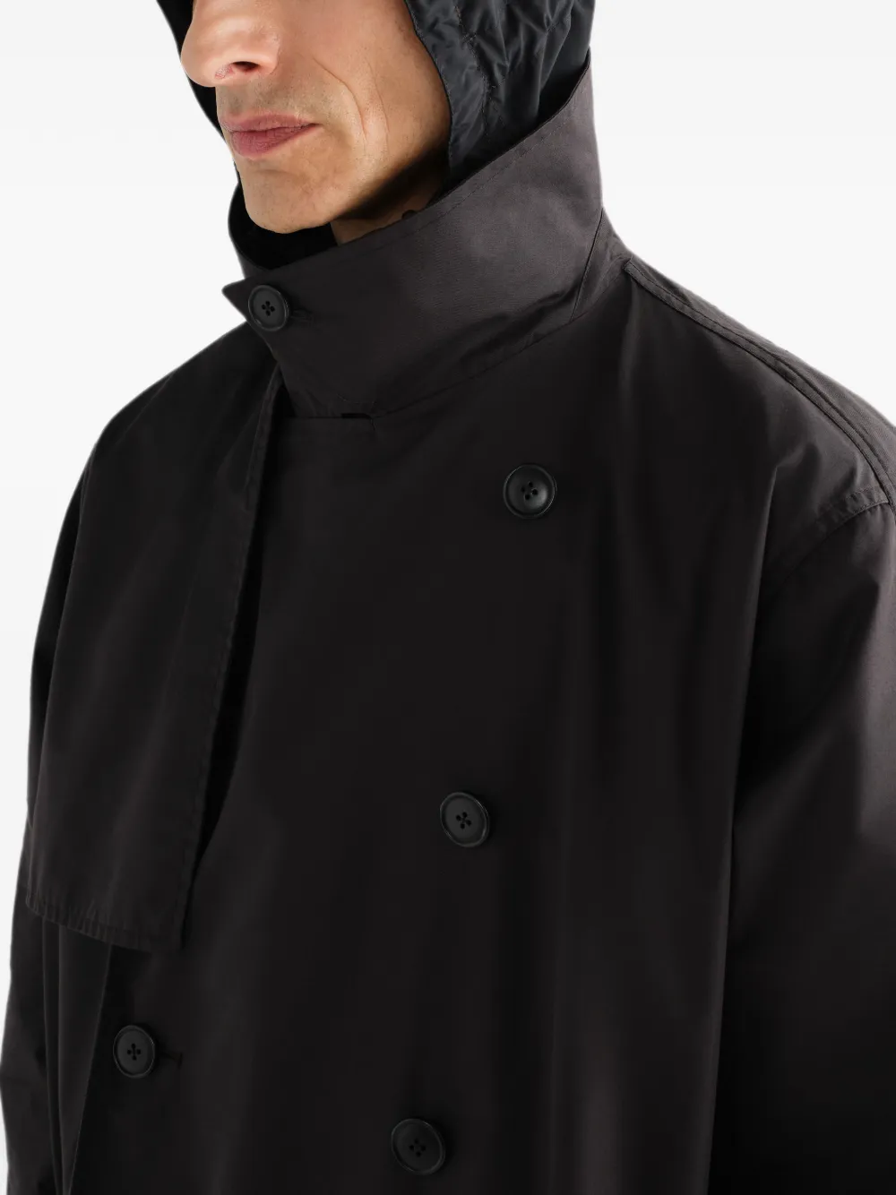 LEMAIRE Waterafstotende katoenen gabardine trenchcoat Grijs