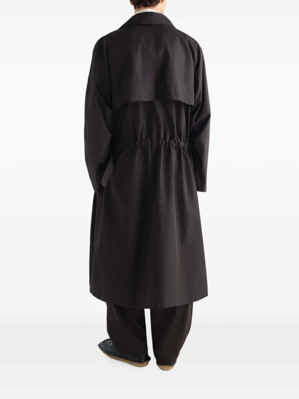 LEMAIRE Waterafstotende katoenen gabardine trenchcoat Grijs