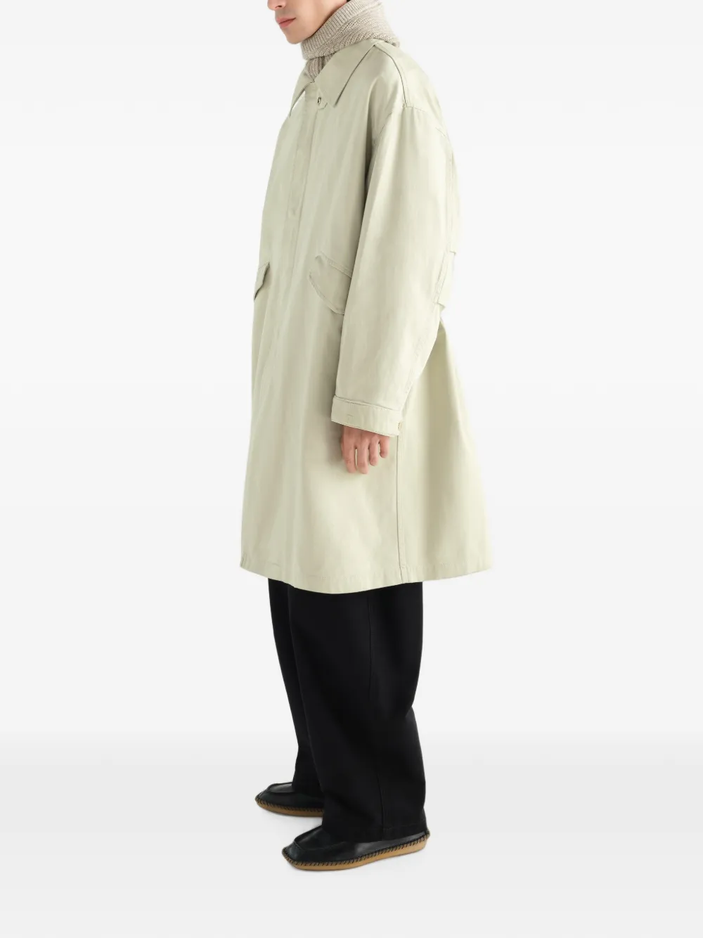 LEMAIRE Katoenen-satijnen parka Beige