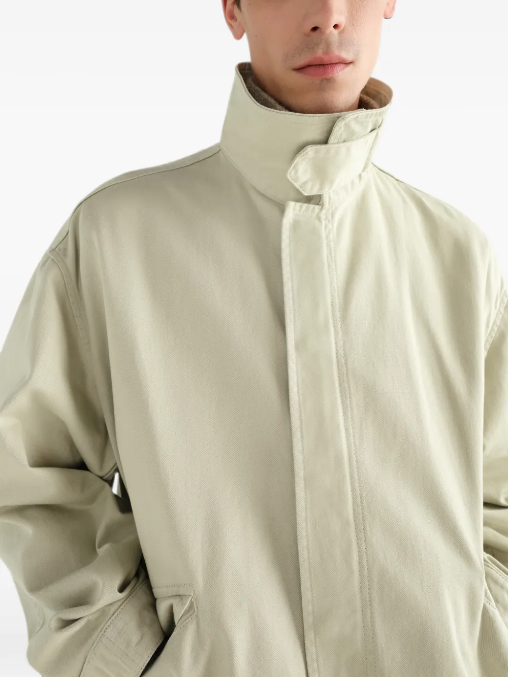 LEMAIRE Katoenen-satijnen parka Beige