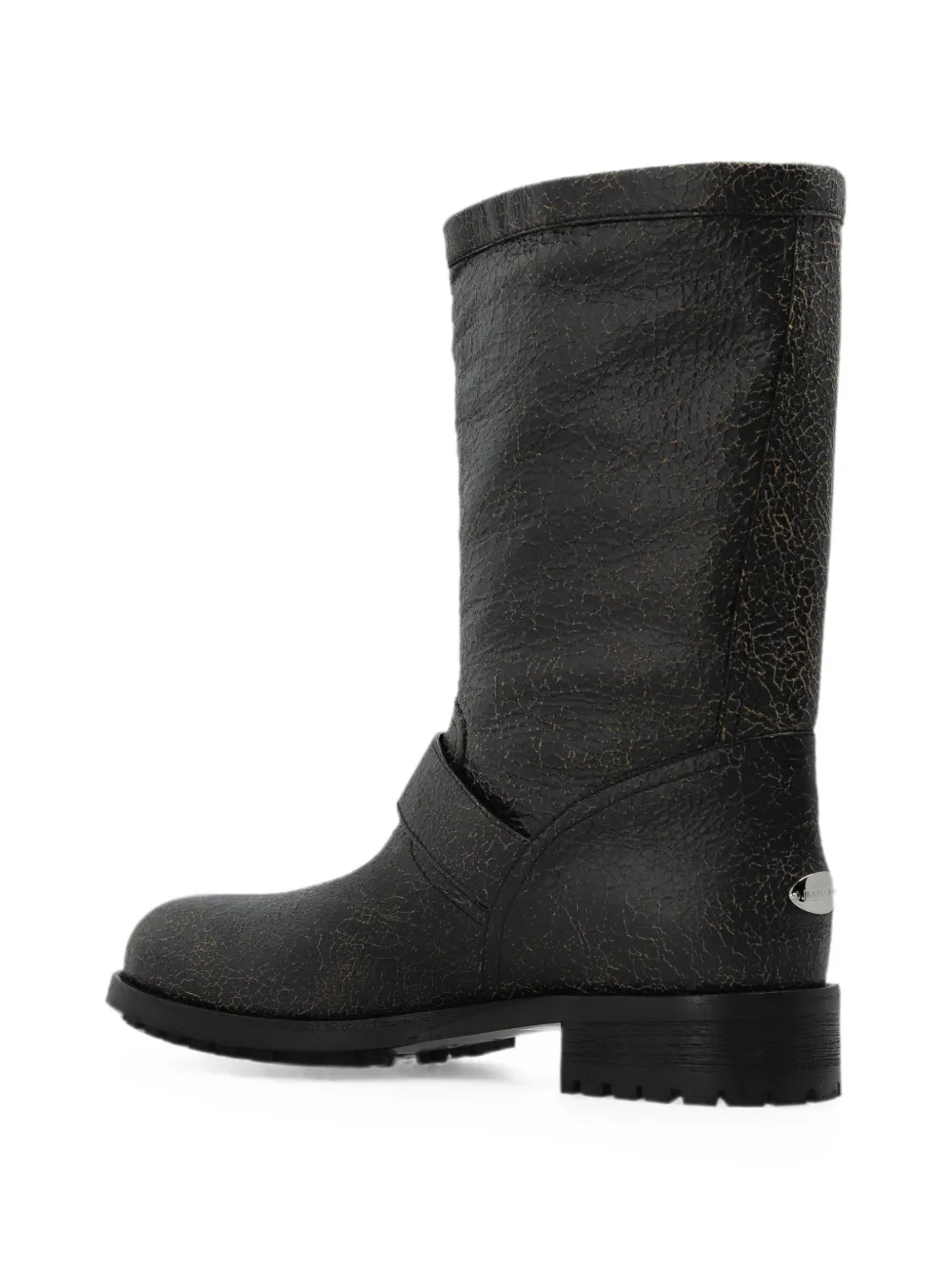 Jimmy Choo Biker Mid leather boots Zwart