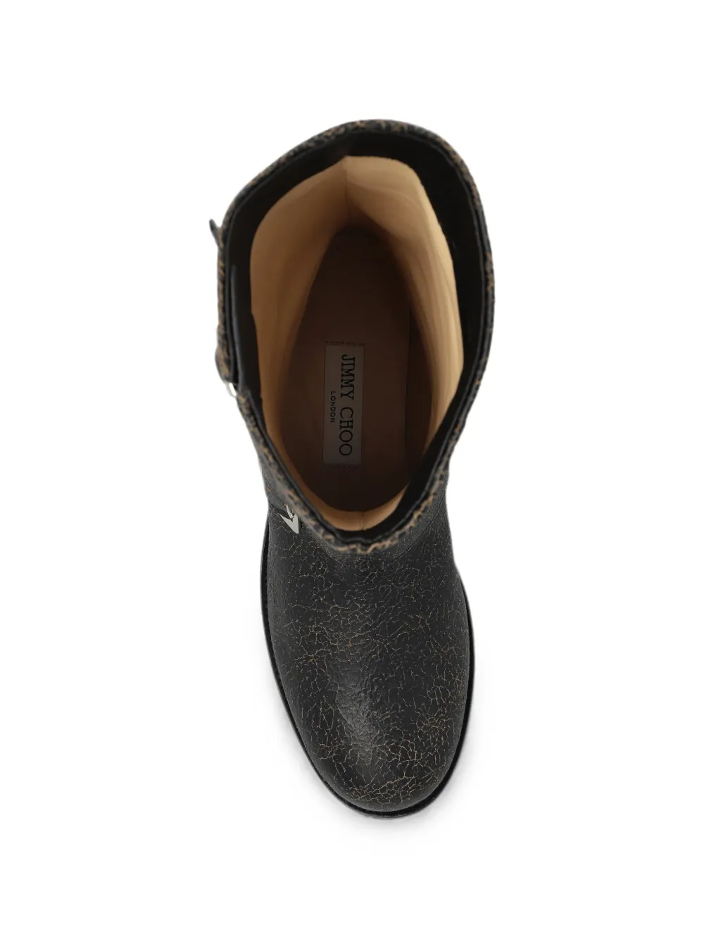 Jimmy Choo Biker Mid leather boots Zwart