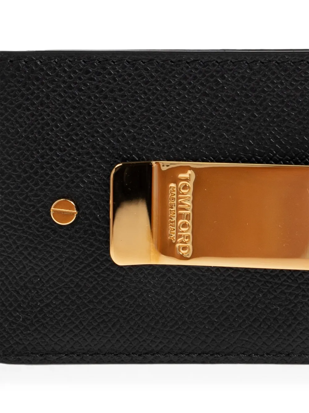 TOM FORD Leren pasjeshouder Zwart
