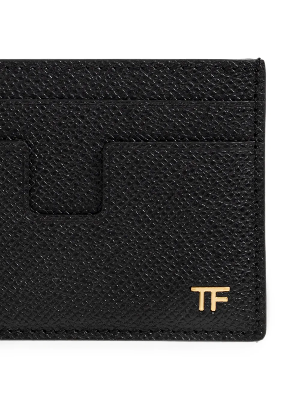 TOM FORD Leren pasjeshouder Zwart