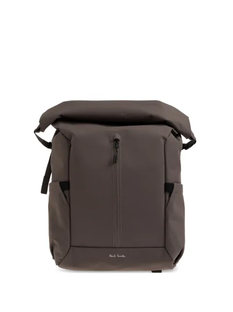 Paul Smith roll-top logo-print backpack
