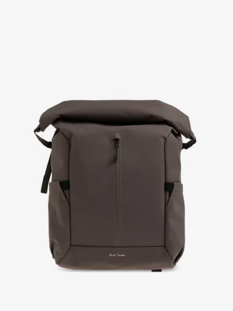 Paul Smith roll-top logo-print backpack
