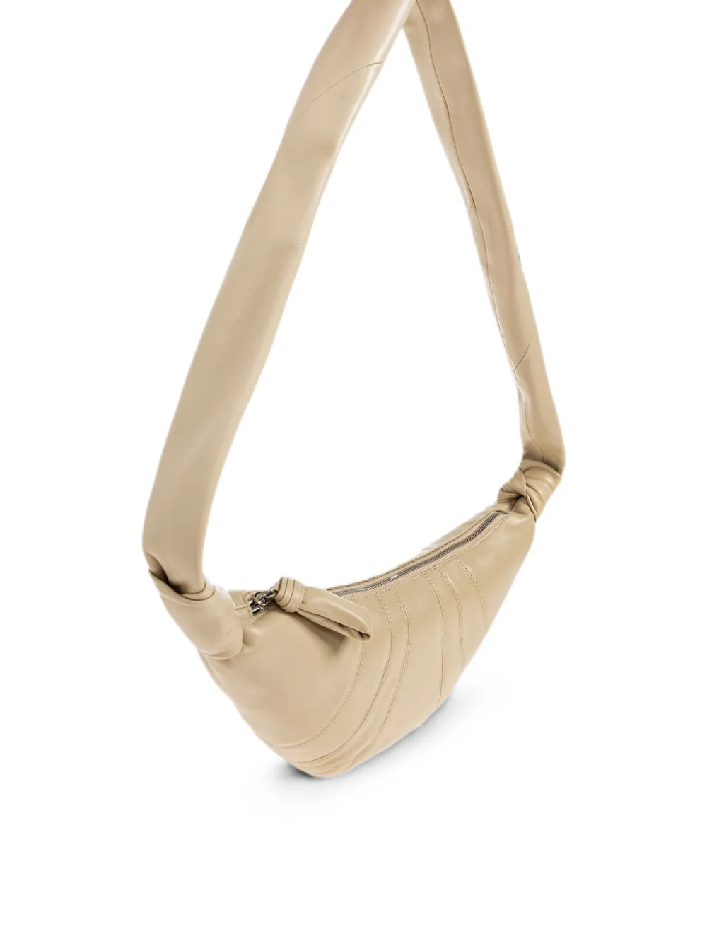 LEMAIRE Kleine Croissant leren tas Beige
