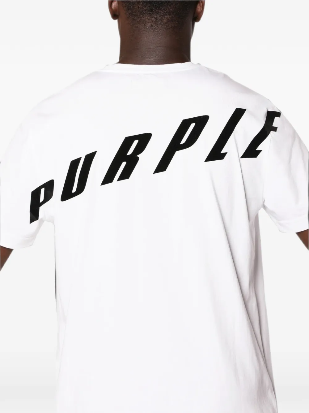 Purple Brand T-shirt met logoprint Wit