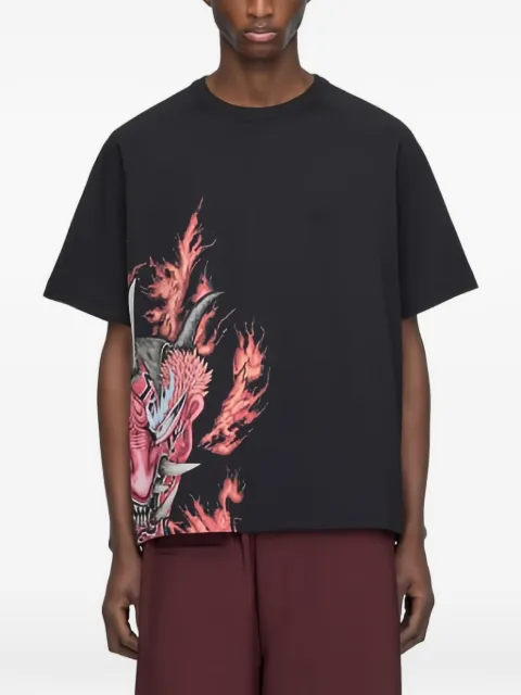 Y-3 playera con estampado gráfico