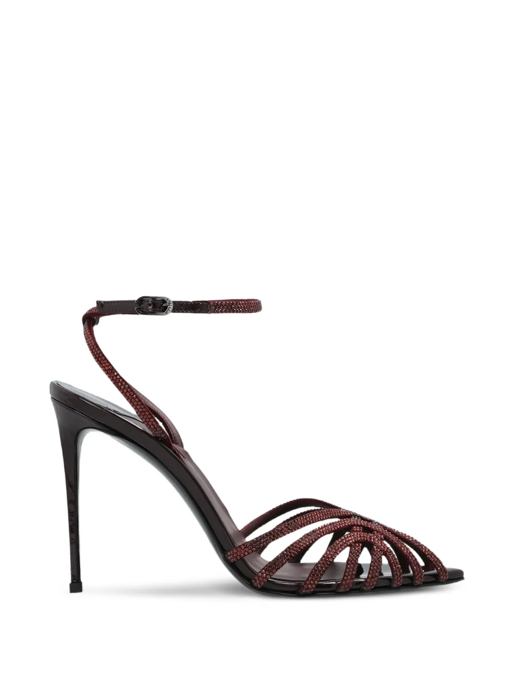 Le Silla Embrace crystal-embellished sandals Rood