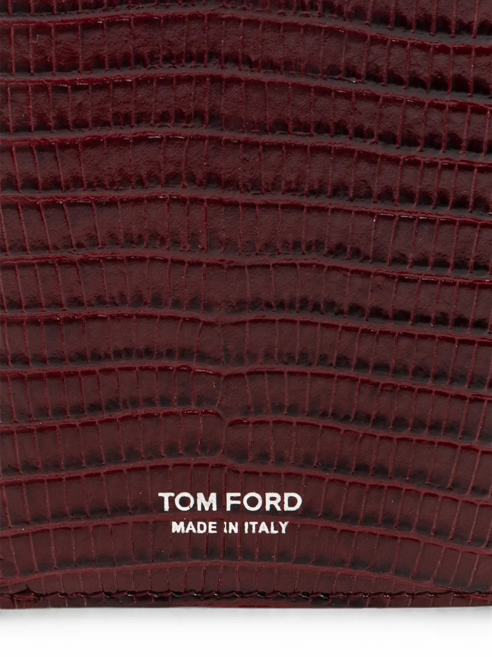 TOM FORD Clutch met hagedissen-effect Rood