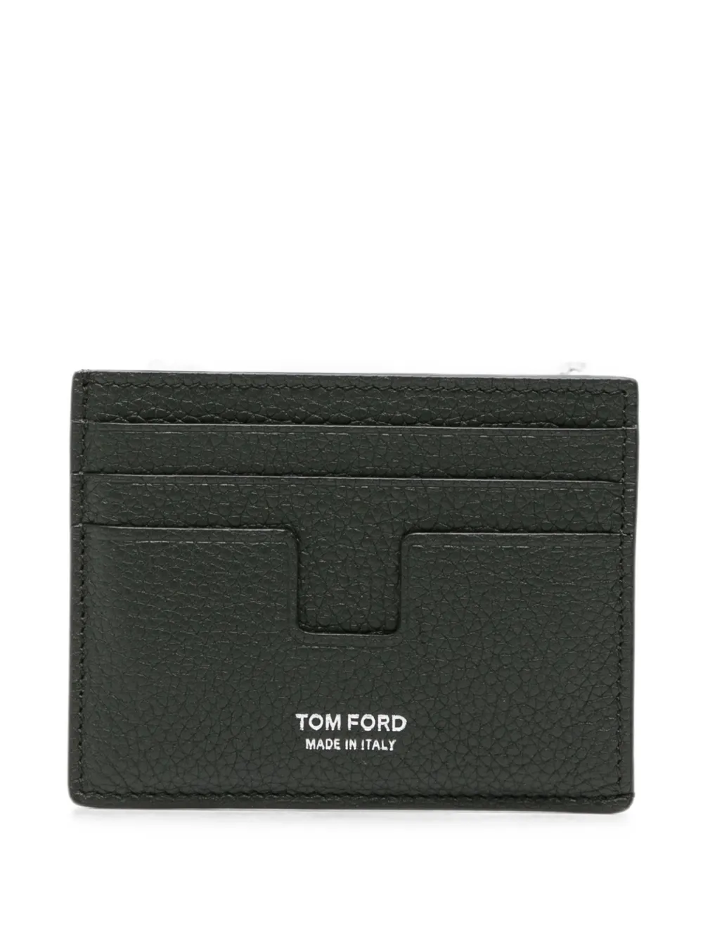 TOM FORD T-line grained cardholder - Verde