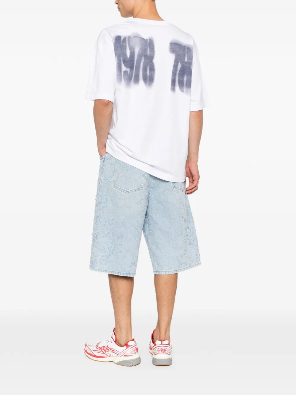 Diesel T-shirt met logodetail Wit