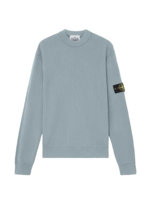 Stone Island 5100154 ribbed soft organic cotton sweater