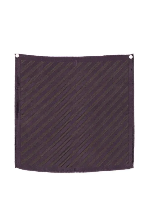Brunello Cucinelli Regimental stripe silk pocket square