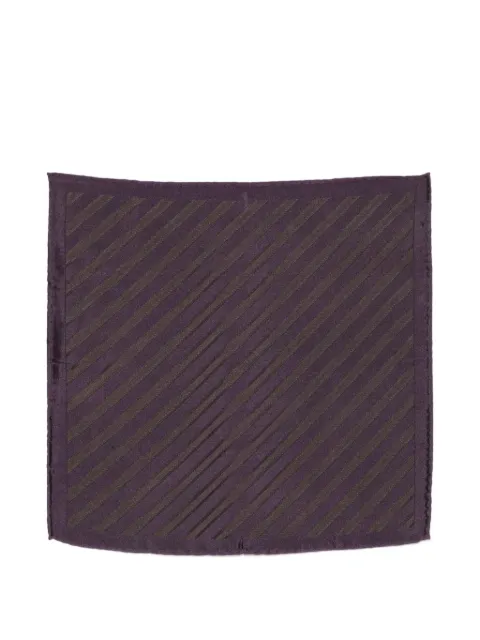 Brunello Cucinelli Regimental stripe silk pocket square