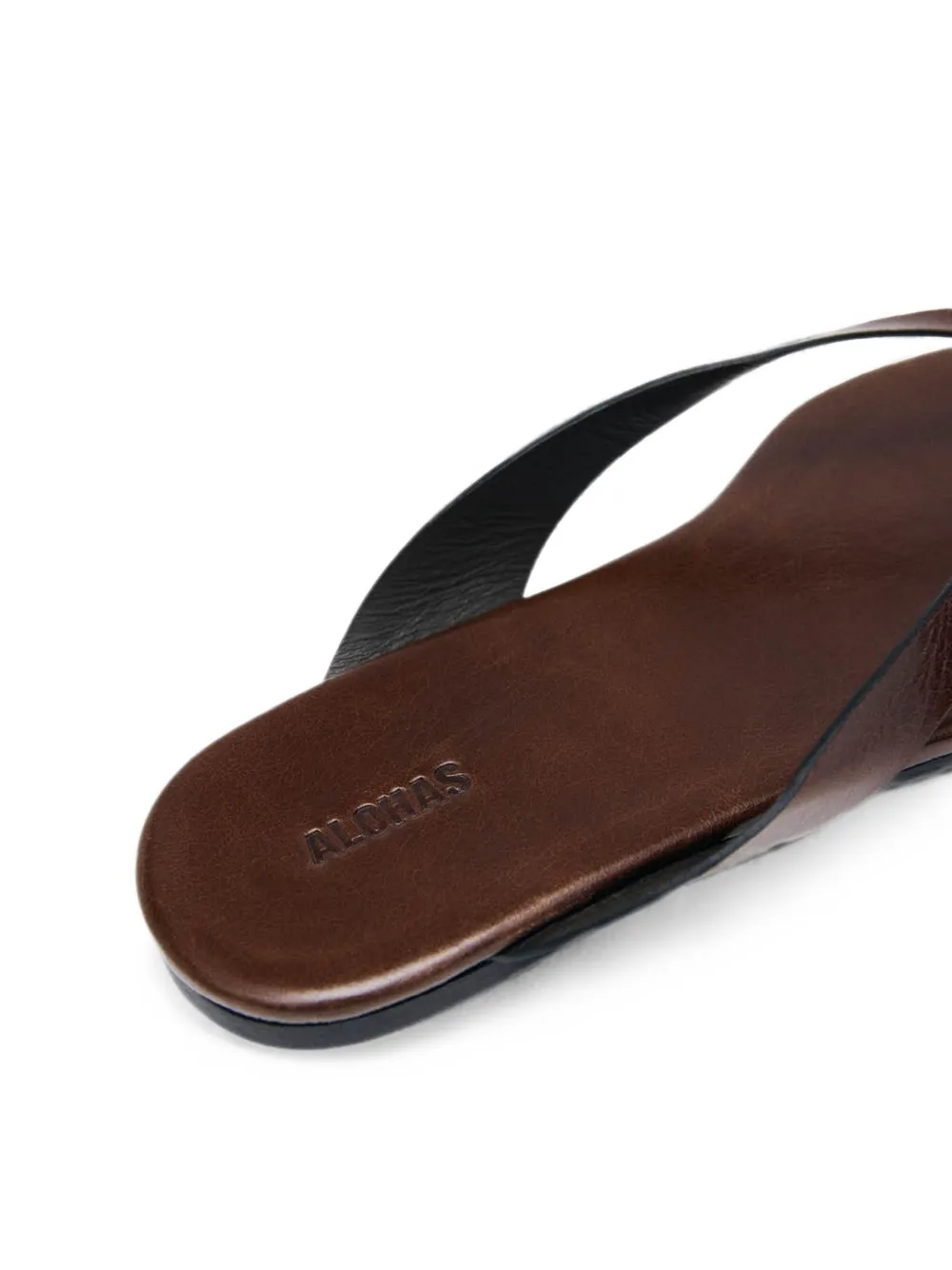 ALOHAS Ola Rift leren sandalen Bruin