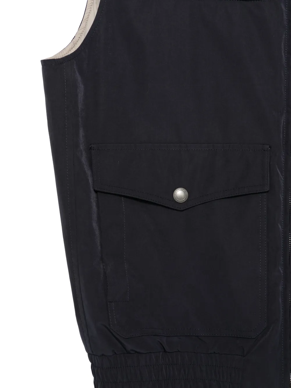 Brunello Cucinelli zip-up gilet Blauw