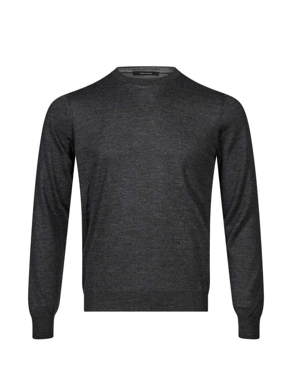 Tagliatore crew-neck fine-knit sweater Grijs