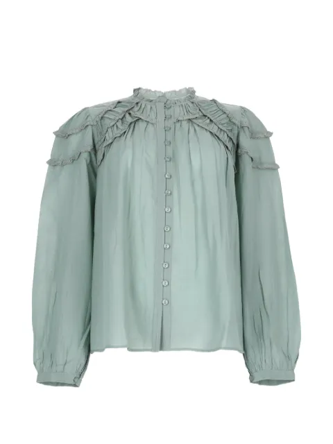 MARANT ÉTOILE ruffled-detailing long-sleeved blouse
