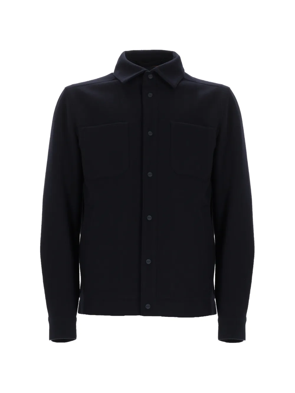 Herno button-fastening chest-pockets shirt jacket - Blu
