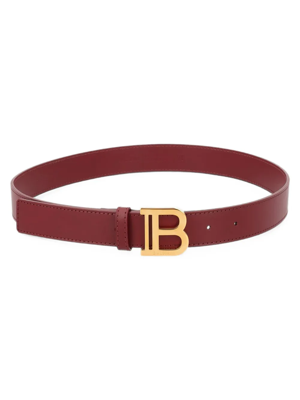 Balmain Kids Leren riem Rood