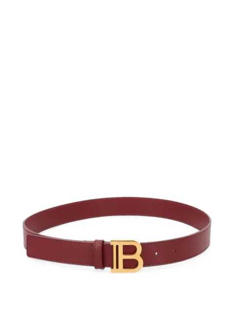 Balmain Kids B-Logo leather belt