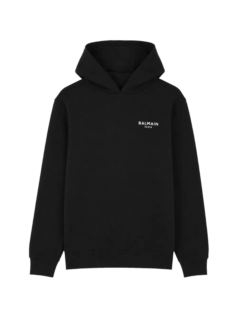 Balmain Kids hoodie à logo imprimé - Noir