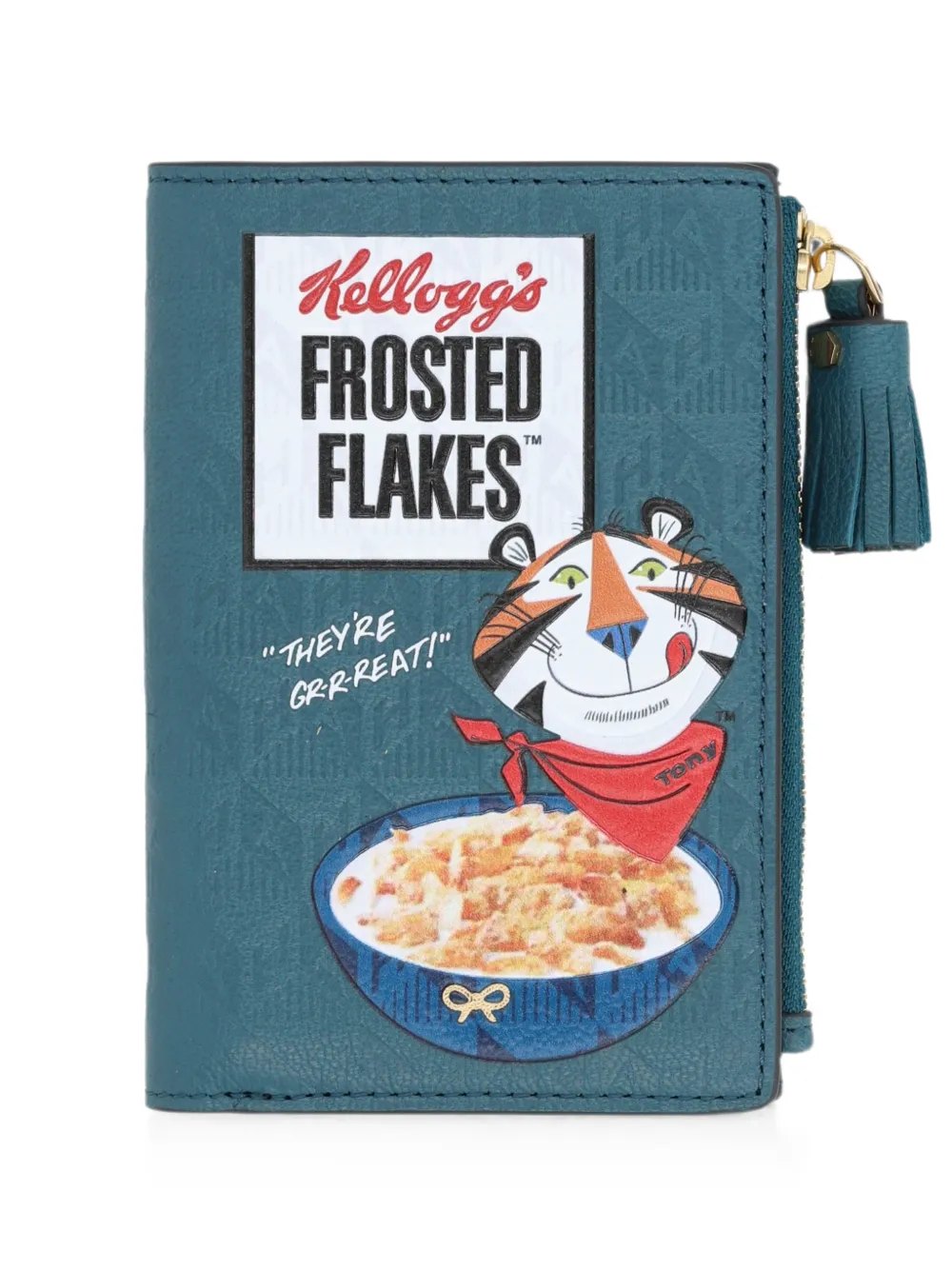 Anya Hindmarch x Kellogg's Frosted Flakes wallet - Blau