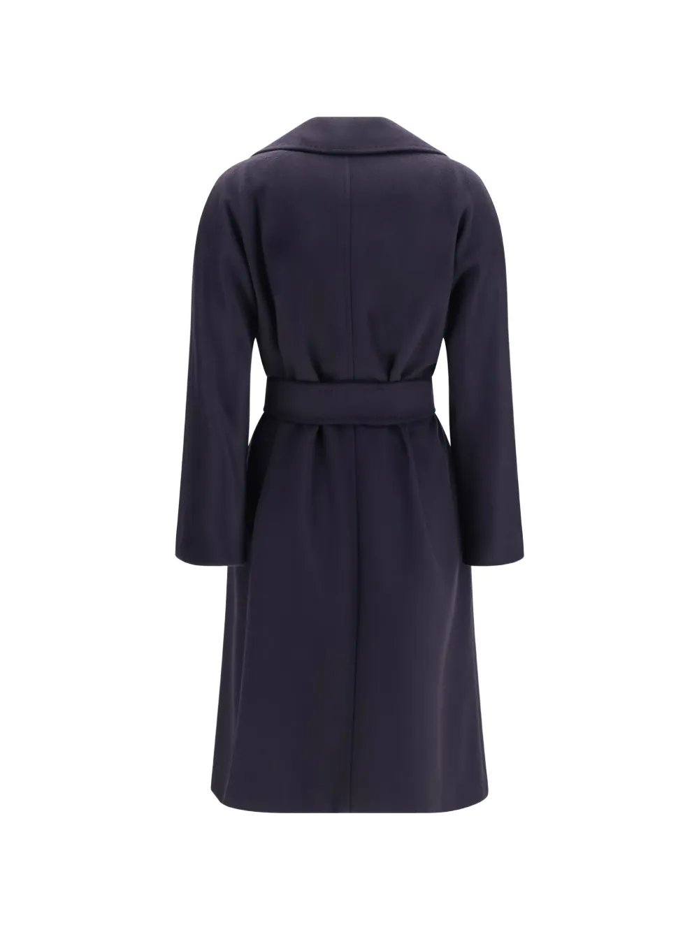 Max Mara Dravenna jas met gekerfde revers en ceintuur Blauw