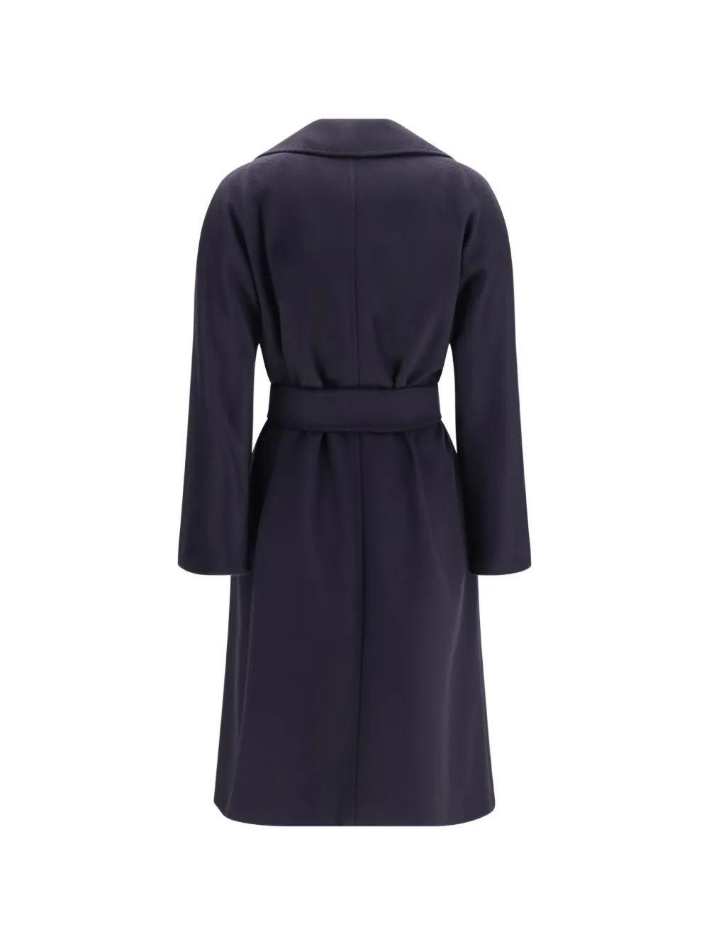 Max Mara Dravenna jas met gekerfde revers en ceintuur Blauw