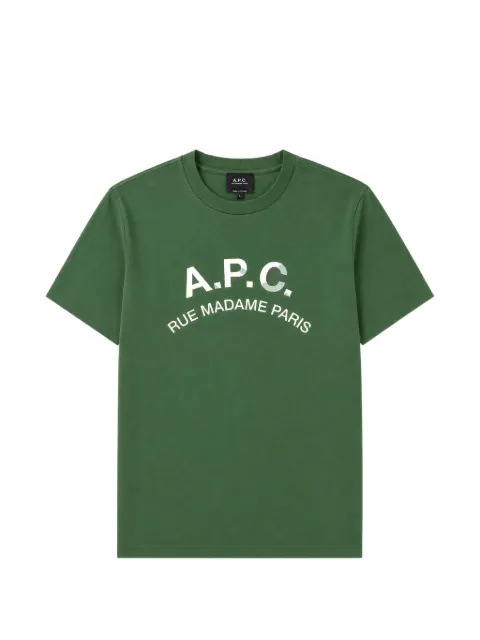 A.P.C. logo-print cotton T-shirt