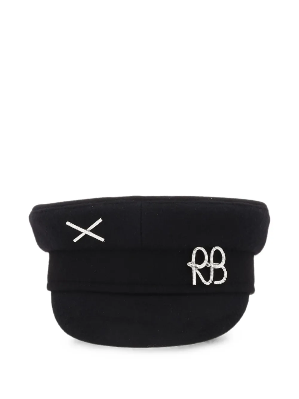 Ruslan Baginskiy metal-logo baker boy cap - Nero