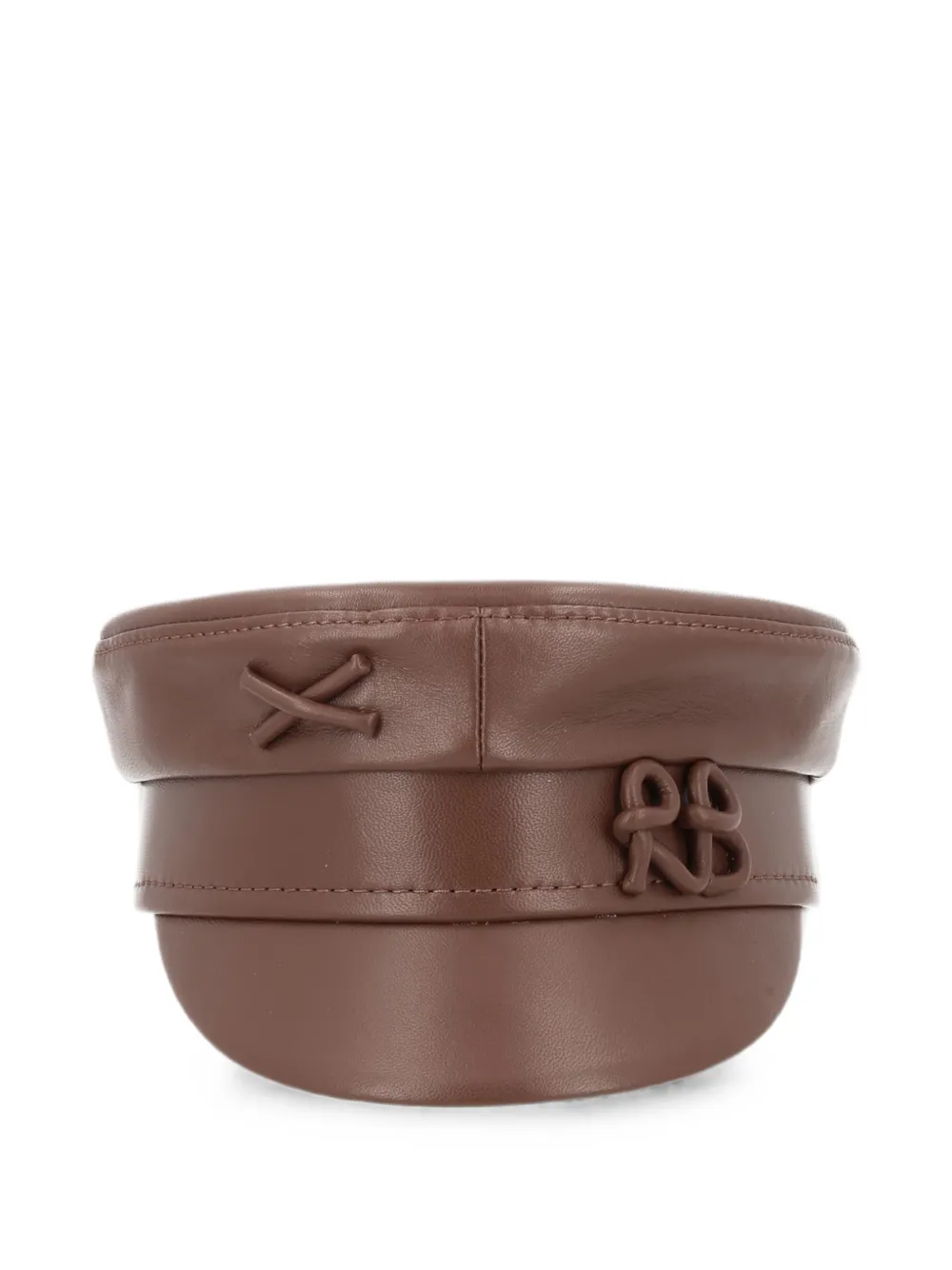 Ruslan Baginskiy Baker Boy logo-embroidered hat - Marrone