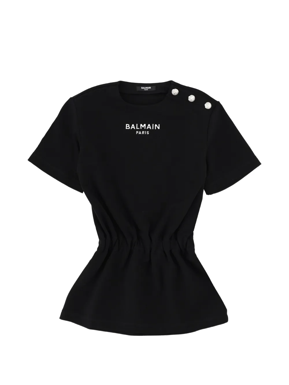 Balmain Kids Jurk met logoprint Zwart