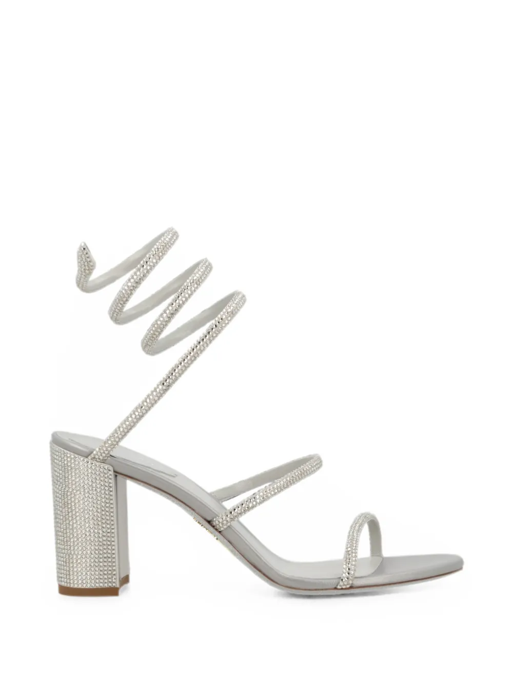 René Caovilla Cleo crystal-embellished sandals Zilver