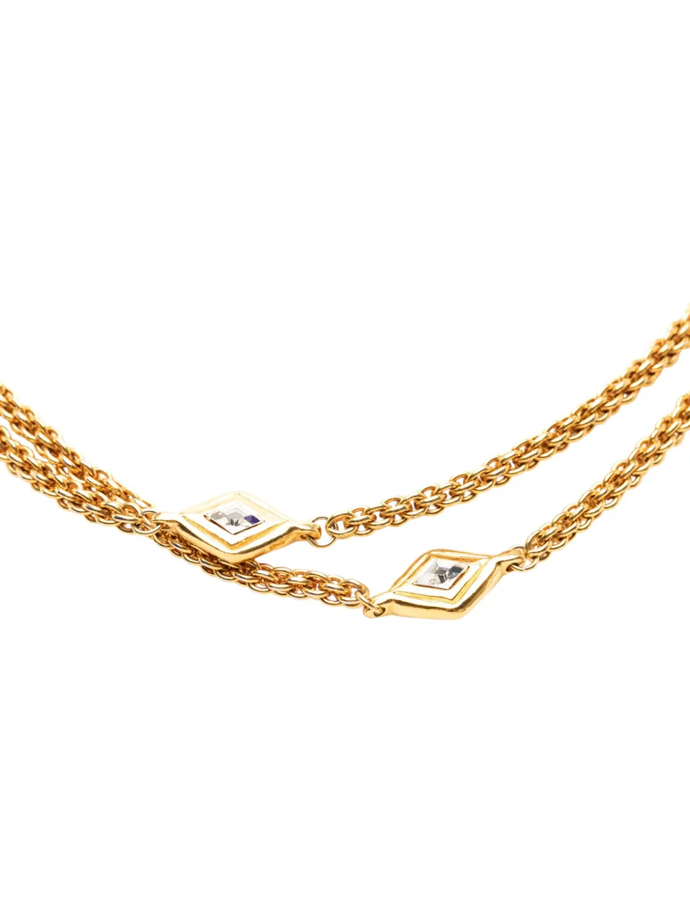 CHANEL Pre-Owned Collana a catena Station con moneta CC placcata oro 1970-1980