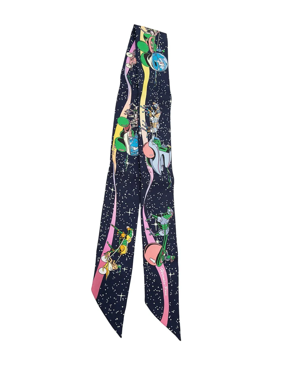 Hermès Pre-Owned Foulard XX secolo Space Derby - Blu