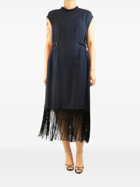 Attersee fringed linen maxi dress
